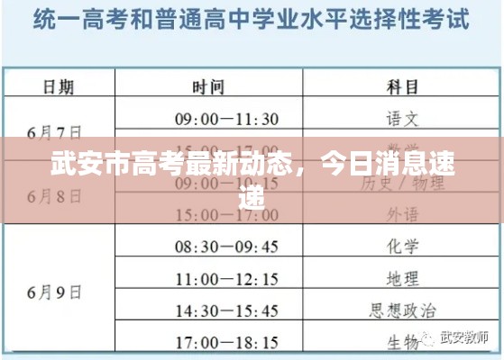 武安市高考最新動態(tài)，今日消息速遞